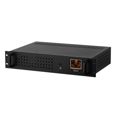 Источник бесперебойного питания 2E RE650, 650VA/360W, RM 2U, LCD, USB, 2xSchuko (2E-RE650)