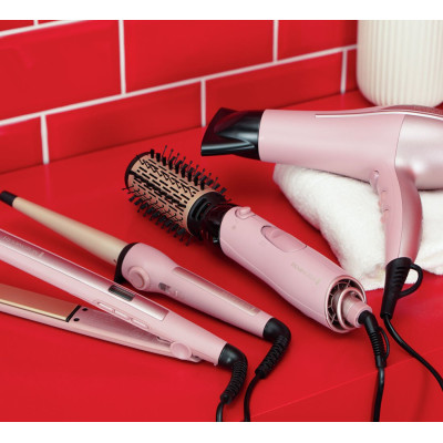 Фен-щітка Remington Coconut Smooth, 1000Вт, 2 режими, іонізація, хол. обдув, 2 насадки, чорно-рожевий Фен-щітка Remington Coconut Smooth, 1000Вт, 2 режими, іонізація, хол. обдув, 2 насадки, чорно-рожевий