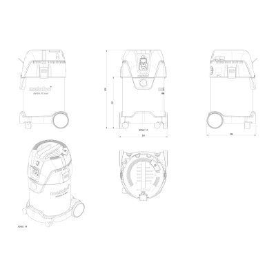 Пылесос профессиональный Metabo ASA 30 L PC Inox 1250Вт 210мБар контейнер 30л 9.6кг (9602015000) Пылесос профессиональный Metabo ASA 30 L PC Inox 1250Вт 210мБар контейнер 30л 9.6кг (9602015000)