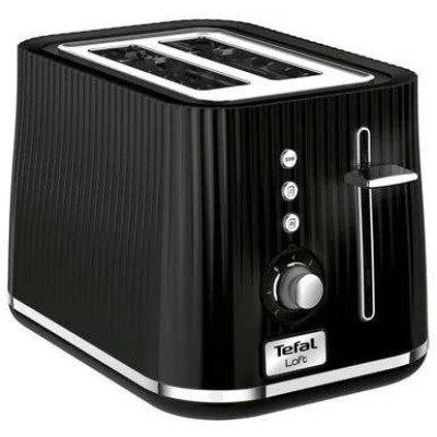 Тостер Tefal Loft 850Вт, розморожування, пластик, чорний