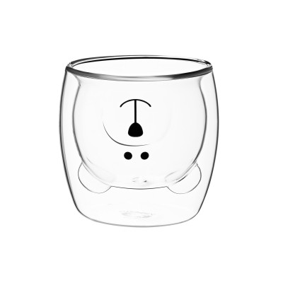 ARDESTO Набір чашок Animals з подвійними стінками 250 мл, 2 шт, боросилікатне скло ARDESTO Набір чашок Animals з подвійними стінками 250 мл, 2 шт, боросилікатне скло