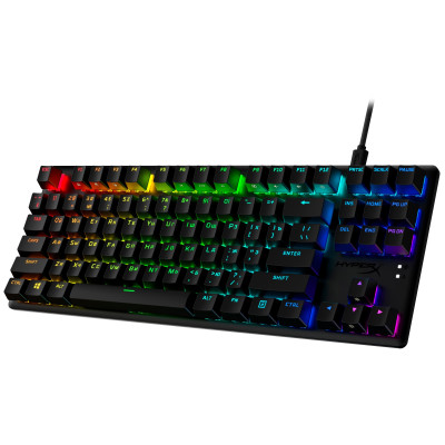 HyperX Клавіатура Alloy Origins Core PBT Aqua USB RGB ENG/RU Black
