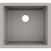 Мийка кухонна Hansgrohe S51, граніт, квадрат, без крила, 500х450х190мм, чаша - 1, врізна, S510-U450, сірий бетон