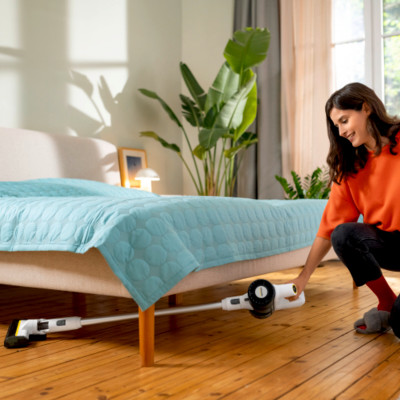 Пилосос Karcher безпровідний KVA 2, конт пил -0.6л, автон. робота до 40хв, вага-2.06кг, білий Пилосос Karcher безпровідний KVA 2, конт пил -0.6л, автон. робота до 40хв, вага-2.06кг, білий