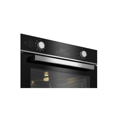 Духова шафа Beko електрична, 72л, A+, дисплей, конвекція, телескопічні направляючі, нержавіюча сталь (BBIS18300XCSE)