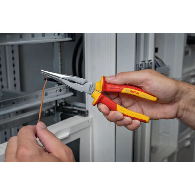 Плоскогубці з довгим носом прямі Bosch Professional, VDE 200мм
