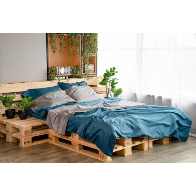 Підковдра ARDESTO Mix&Match, 160х220см, 100% бавовна, сатин, синій