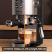 Кавоварка Krups ріжкова Virtuoso+ Tamping System 1л, мелена, ручний капучинатор, 15 бар, сірий