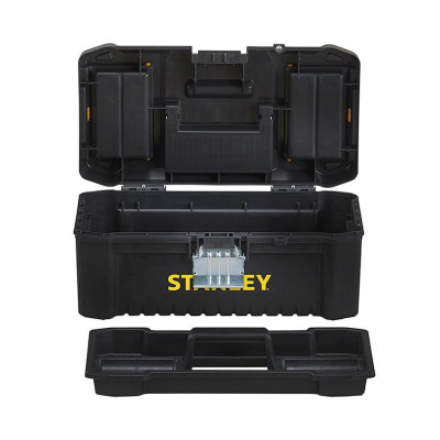 Ящик для інструменту Stanley Essential, органайзер в кришці, 12.8x31.6х15.6см, пластик