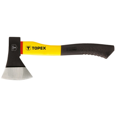 Topex Сокира універсальна, рукоятка скловолокно, антиковзна, 36см, 600гр Topex Сокира універсальна, рукоятка скловолокно, антиковзна, 36см, 600гр
