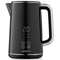 Електрочайник ARDESTO Elegance, 1.7л, LED дисплей, подвійні стінки, Otter, чорний глянець Електрочайник ARDESTO Elegance, 1.7л, LED дисплей, подвійні стінки, Otter, чорний глянець