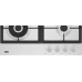 Варочная поверхность Beko газовая, 60см, чугун, белый (HIAW 64225 SW)