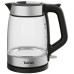 Tefal Електрочайник Glass Kettle 1.7л, скло, з підсвіткою, чорно-срібний