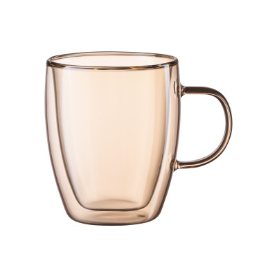 ARDESTO Набір чашок з ручками AGolden Moon з подвійними стінками, 270 мл, H 10 см, 2 од., боросилікатне скло ARDESTO Набір чашок з ручками AGolden Moon з подвійними стінками, 270 мл, H 10 см, 2 од., боросилікатне скло