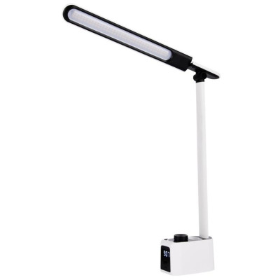 Лампа настільна OSRAM Panan Clock 8Вт 3000К 4000К 6500К 2USB з димером, білий Лампа настільна OSRAM Panan Clock 8Вт 3000К 4000К 6500К 2USB з димером, білий