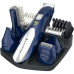 Набір для стрижки Remington All in one kit, для бороди, вусів, голови і тіла, мережа+акум., насадок-11, титан.напил., синьо-сріблястий