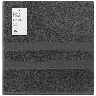 Рушник махровий ARDESTO Splendid 70х140см, 100% бавовна, сірий темний