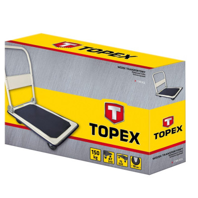 Topex Візок вантажний платформний, платформа 72x47см, до 150кг Topex Візок вантажний платформний, платформа 72x47см, до 150кг