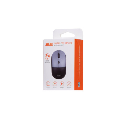 2E Миша MF218 Silent WL BT Black/Gray