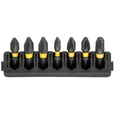 Біти DeWalt FlexTorq 25мм Рh1 Рh2 Pz1 Pz2 Pz3 набір 7шт