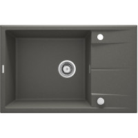 Мийка кухонна Deante Eridan, граніт, прямокут., з крилом, 780х500х210мм, чаша - 1, накладна, антрацит Мийка кухонна Deante Eridan, граніт, прямокут., з крилом, 780х500х210мм, чаша - 1, накладна, антрацит