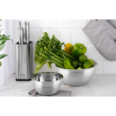 ARDESTO Миска Gemini 24 см, нержавіюча сталь ARDESTO Миска Gemini 24 см, нержавіюча сталь