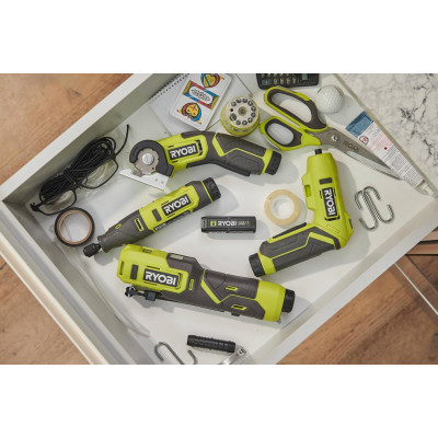Ryobi Викрутка акумуляторна USB Lithium RSD4-120TA2 4В 1х2А·год 5Нм 200об·хв 2 насадки 10 біт 0.31кг кейс
