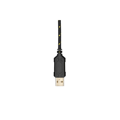 Гарнитура игровая 2E GAMING HG340, 7.1, USB-A, RGB, 2м, желтый (2E-HG340YW-7.1)