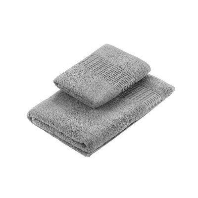 Набір рушників махрових ARDESTO Lotus, 50х90см, 70х140см, 2шт, 100% бавовна, сірий Набір рушників махрових ARDESTO Lotus, 50х90см, 70х140см, 2шт, 100% бавовна, сірий