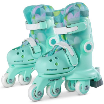 Роликові ковзани Yvolution Twista, розмір 30-34, салатовий