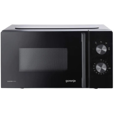 Мікрохвильова піч Gorenje, 20л, мех. керув., 700Вт, гриль, інвертор, чорний Мікрохвильова піч Gorenje, 20л, мех. керув., 700Вт, гриль, інвертор, чорний