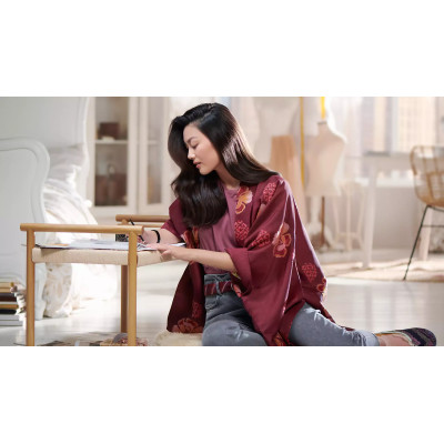 Фен Philips 3000 Series, 2100Вт, 3 режими, хол. обдув, ліловий