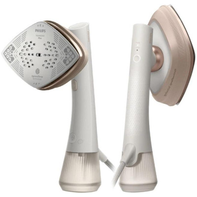 Відпарювач-праска Philips OneTurn, 1800Вт, 200мл, паровий удар -90гр, поворот для зміни типу девайса, алюміній, білий Відпарювач-праска Philips OneTurn, 1800Вт, 200мл, паровий удар -90гр, поворот для зміни типу девайса, алюміній, білий