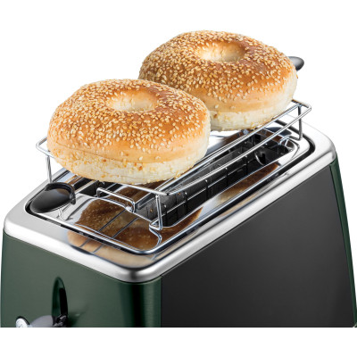Тостер Russell Hobbs Matte Black 2 Slice, 1550Вт, нержавеющая сталь, подогрев, размораживание, черный (26150-56)