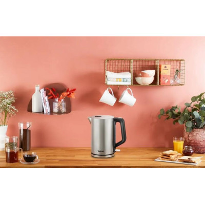 Електрочайник Tefal Bronx Electric 1.7л, нерж. сталь, сірий