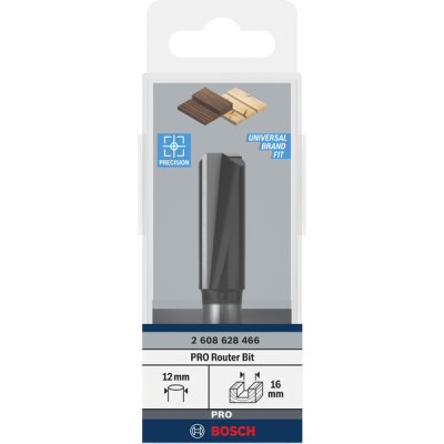 Фреза пазова Bosch Professional з двома лезами Std S8 D16 L40