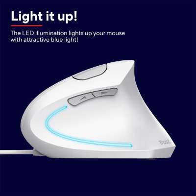 Trust Миша Verto Ergonomic, USB-A, Білий Trust Миша Verto Ergonomic, USB-A, Білий