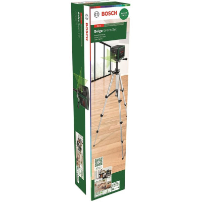 Bosch Нівелір лазерний Quigo Green, до 12м, 0.6мм/м, 1.098кг