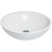 Раковина, умивальник Adamant KREIS, штучний камінь, кругла, без отвору для змішувача та переливу, 420х150мм, накладний, білий