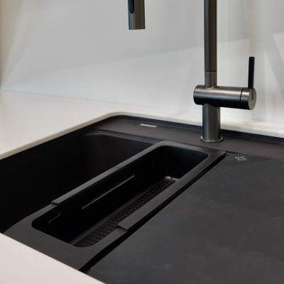 Корзина Deante, 134х68х395мм, для сушки овочів для фруктів, чорна Корзина Deante, 134х68х395мм, для сушки овочів для фруктів, чорна