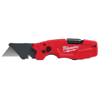 Ніж будівельний трапецевидний складаний Milwaukee Fastback, 18мм, тримач для біт 1/4 Ніж будівельний трапецевидний складаний Milwaukee Fastback, 18мм, тримач для біт 1/4