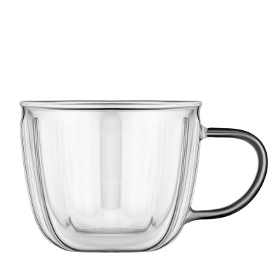 ARDESTO Набір чашок з ручками і подвійними стінками 350мл, 2шт, боросилікатне скло, прозорий ARDESTO Набір чашок з ручками і подвійними стінками 350мл, 2шт, боросилікатне скло, прозорий