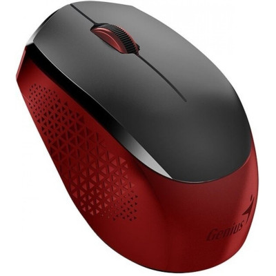 Мышь Genius NX-8000S, Silent, WL, красный (31030025401)