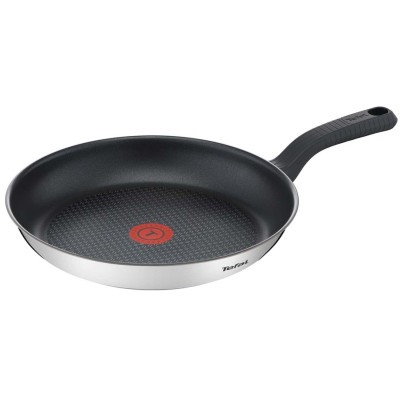 Сковорода Tefal Comfort Max, 26см, покриття Titanium, Thermo-Spot, нержавіюча cталь