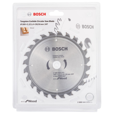 Диск пиляльний Bosch Professional Eco for Wood 160x20/16-24T