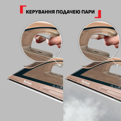 Праска Tefal Energy Power, 1500Вт, 270мл, паровий удар -280гр, постійна пара - 20гр, керам. підошва, бежевий Праска Tefal Energy Power, 1500Вт, 270мл, паровий удар -280гр, постійна пара - 20гр, керам. підошва, бежевий