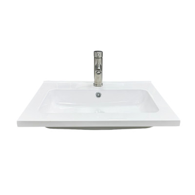 Набір для ванної кімнати, раковина, умивальник Adamant FLATE 60, штучний камінь, прямокут., з сифоном Click-Clack + змішувач Набір для ванної кімнати, раковина, умивальник Adamant FLATE 60, штучний камінь, прямокут., з сифоном Click-Clack + змішувач