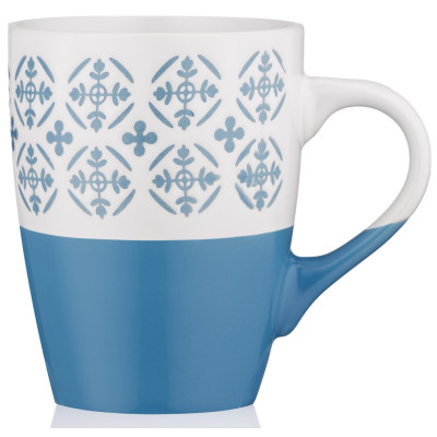 ARDESTO Чашка Ornament, 320мл, кераміка, синьо-білий ARDESTO Чашка Ornament, 320мл, кераміка, синьо-білий