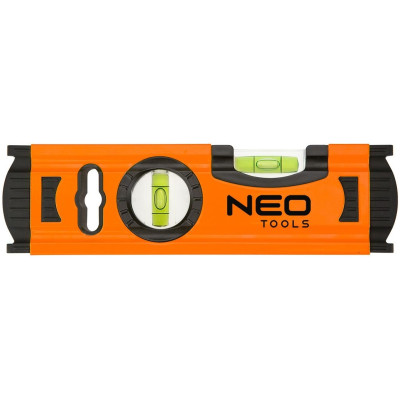 Рівень Neo Tools, 20см, 2 капсули, алюмінієвий
