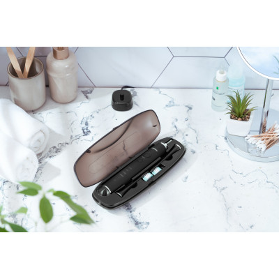 Щітка зубна електр. ARDESTO, ETB-211B, 40т. колив/хв, насадок-5, футляр, IPX7, чорний Щітка зубна електр. ARDESTO, ETB-211B, 40т. колив/хв, насадок-5, футляр, IPX7, чорний